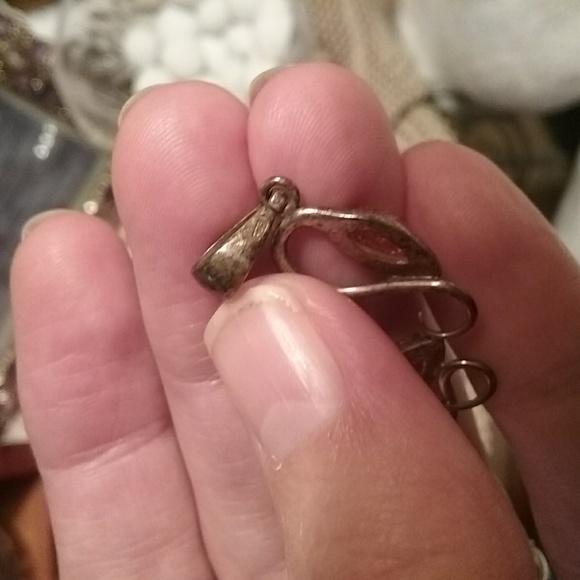 Amber and Sterling pendant - Picture 3 of 3